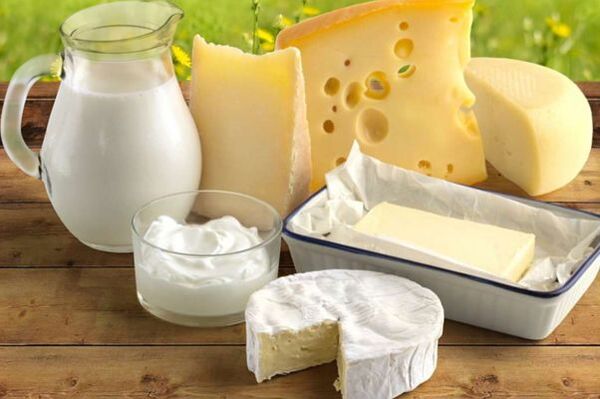 Dairy products for people with blood group IV