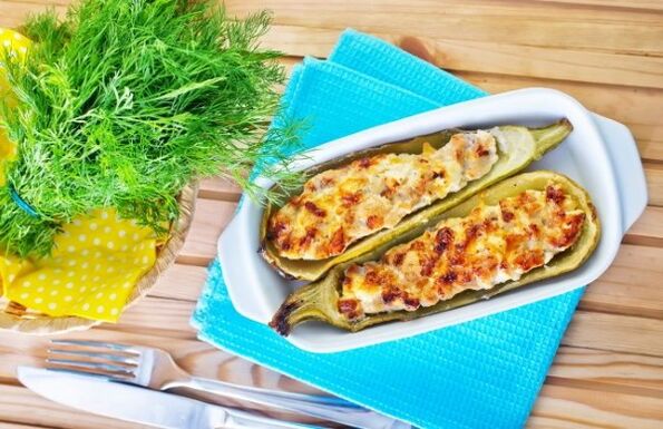 The Mediterranean diet is rich in vegetable dishes, such as zucchini with feta cheese