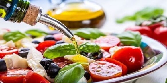 When preparing Mediterranean diet dishes, olive oil is a must.