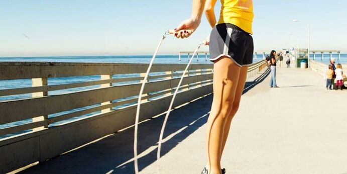 Weight loss rope exercise