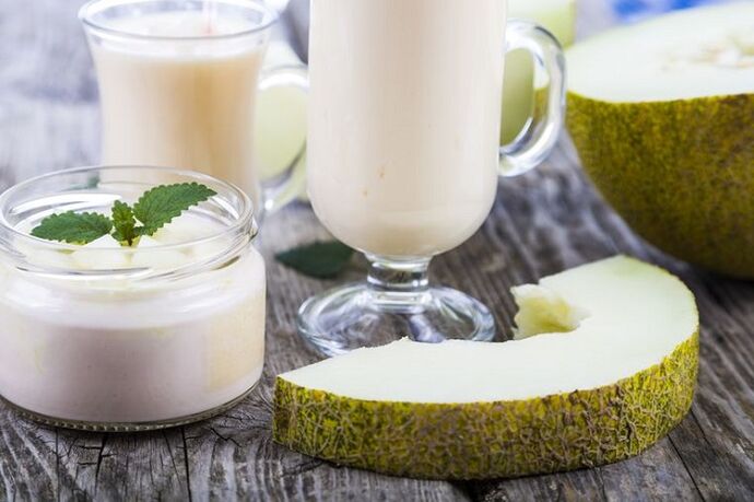 Yogurt add melon to lose weight