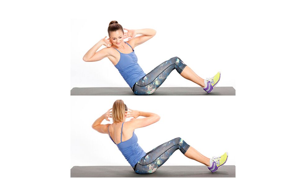 Twist your body to overcome excess weight on both sides