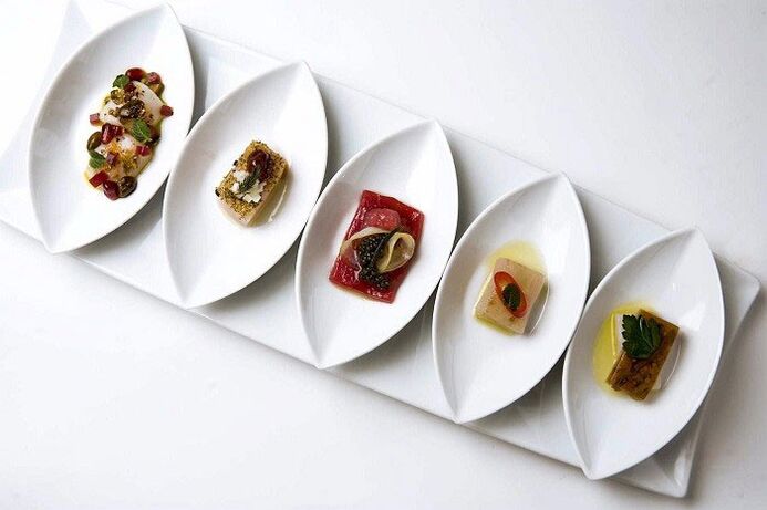 A small portion of Japanese cuisine